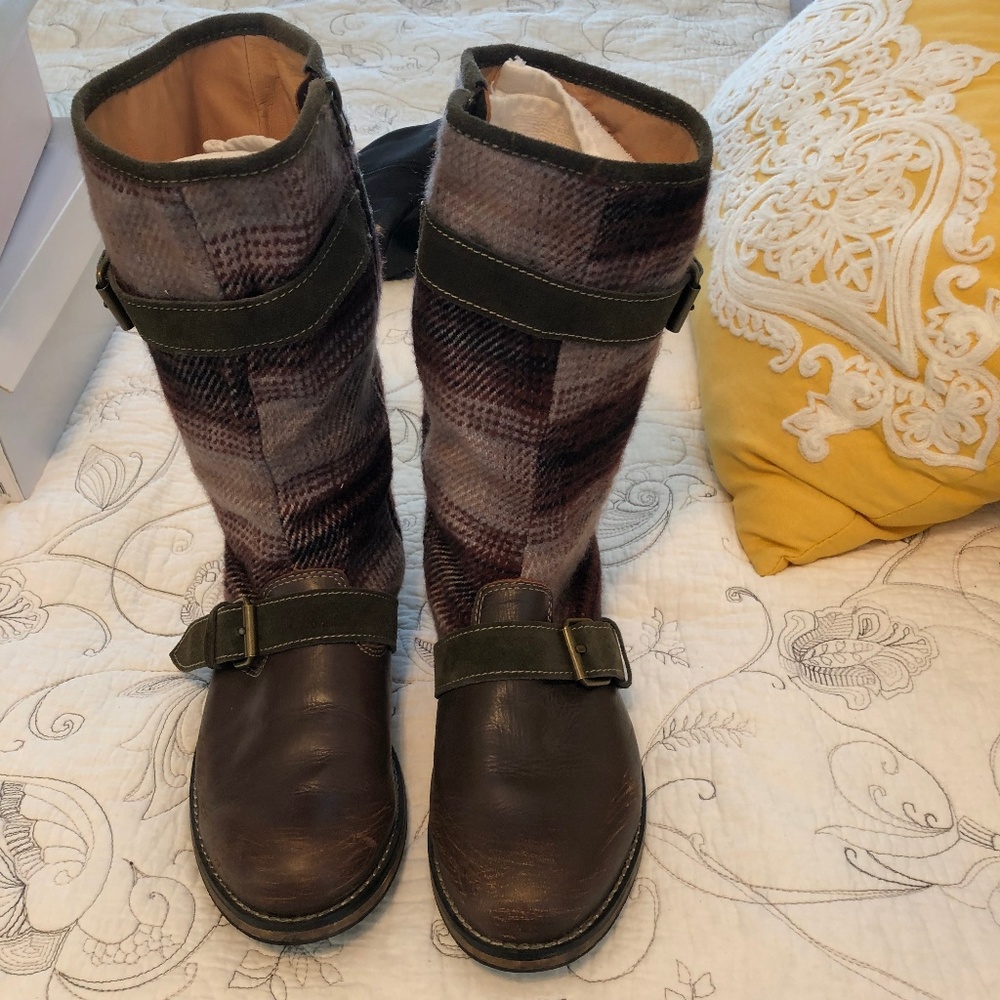 True Religion Plaid Boots